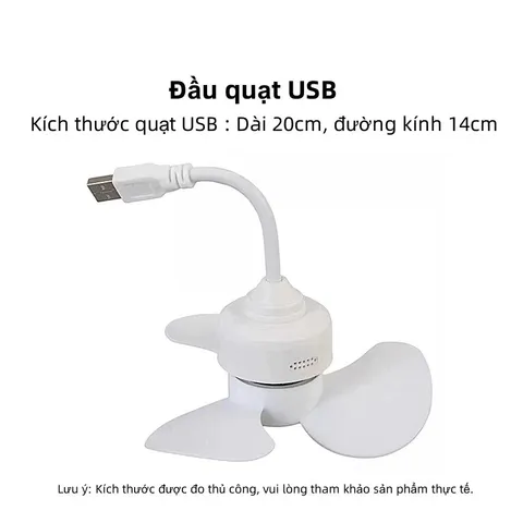 Quạt USB mini, ổ cắm USB, nhỏ gọn thích hợp cắm máy tính, sạc dự phòng