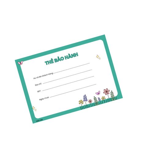 [TẶNG KÈM THẺ] Thẻ bảo hành 12 tháng sản phẩm