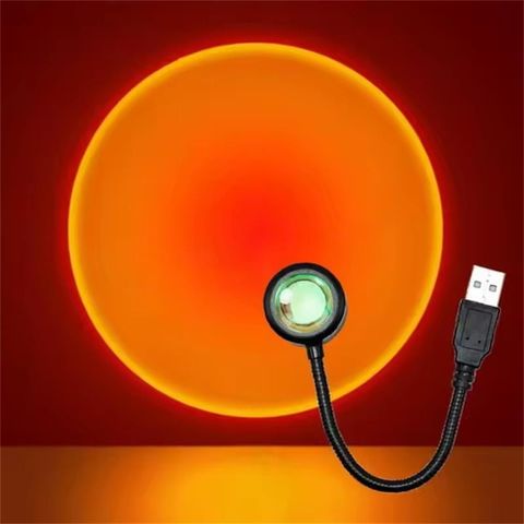 Đèn Chiếu Hoàng Hôn USB OVOZI | Đèn Hoàng Hôn Trang Trí Phòng Ngủ Nội Thất – Ánh Sáng Bầu Không Khí 2025