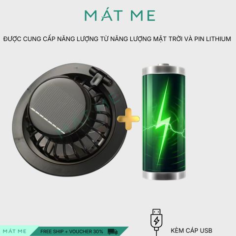 Mũ Rộng Vành Có Quạt Pin Năng Lượng Mặt Trời – Mũ Chống Nắng, Làm Mát Cả Ngày, thích hợp đi du lịch, làm việc ngoài trời