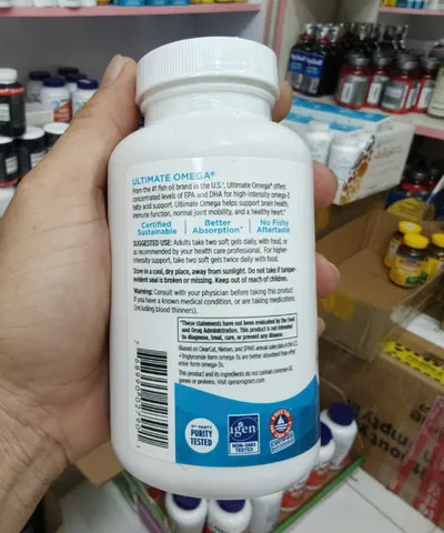60 viên / 120 viên 1280mg Nordic Naturals Ultimate Omega 60 viên - Omega-3 hàm lượng cao hỗ trợ tim mạch và não bộ