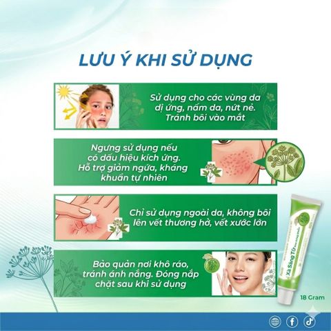 Kem Dưỡng Da Thảoo Dượcc Xà Sàng Tử 18g – Chăm Sóc Da Mềm Mại, Bổ Sung Độ Ẩm Dùng Hằng Ngày