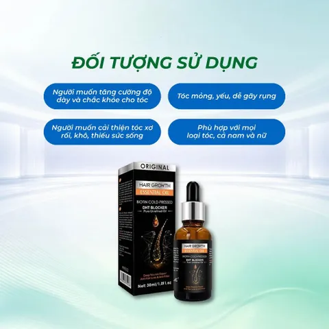 Serum DHT Blocker Biotin Original – Tinh Chất Dưỡng Tóc Thảo Mộc, Chăm Sóc Da Đầu Và Tóc Mềm Mượt