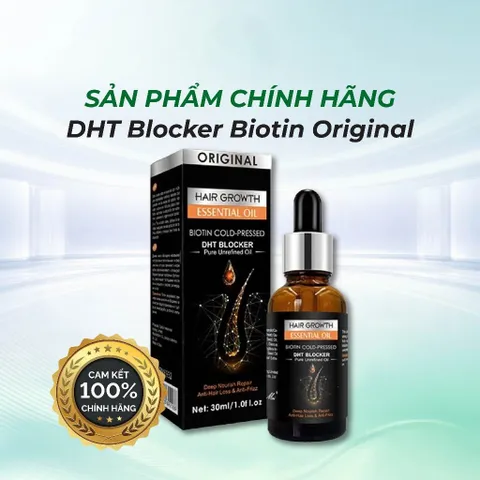 Serum DHT Blocker Biotin Original – Tinh Chất Dưỡng Tóc Thảo Mộc, Chăm Sóc Da Đầu Và Tóc Mềm Mượt