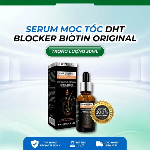 Serum DHT Blocker Biotin Original – Tinh Chất Dưỡng Tóc Thảo Mộc, Chăm Sóc Da Đầu Và Tóc Mềm Mượt