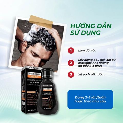 Dầu Gội DHT Blocker 120ml Hỗ Trợ Chăm Sóc Tóc Yếu, Làm Sạch Da Đầu, Giúp Tóc Mềm Mượt Và Chắc Khỏe