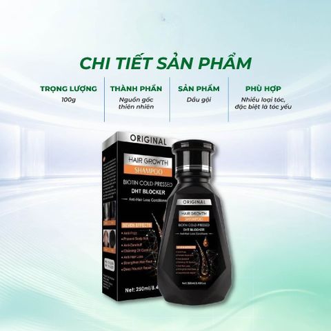 Dầu Gội DHT Blocker 120ml Hỗ Trợ Chăm Sóc Tóc Yếu, Làm Sạch Da Đầu, Giúp Tóc Mềm Mượt Và Chắc Khỏe
