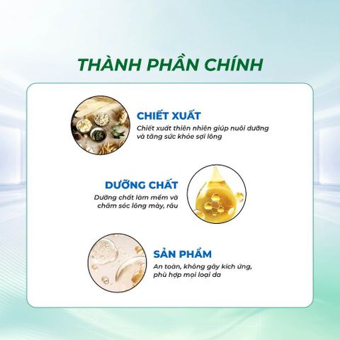  Serum dưỡng mày GINB PRO 20ml - Nuôi dưỡng lông mày, râu, giúp trông dày, đều và gọn gàng