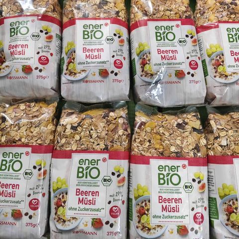 Yến mạch mix trái cây hữu cơ EnerBio Đức 375g