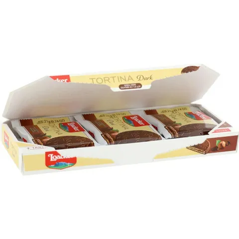 Loacker Tortina 126g Set Bánh Xốp Hạt Phỉ Hazelnut Và Chocolate