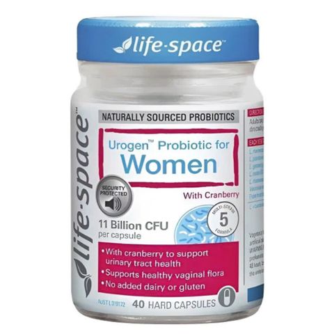 Men Vi Sinh Life•Space Urogen™ Probiotic for Women with Cranberry 40 viên - S/P Chuẩn Úc