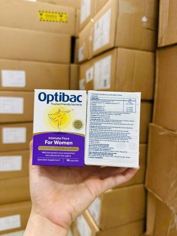 Men Vi Sinh Optibac Intimate Flora for Women [Optibac Tím] 30 & 90 viên - S/P Chuẩn UK