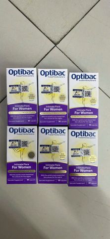 Men Vi Sinh Optibac Intimate Flora for Women [Optibac Tím] 30 & 90 viên - S/P Chuẩn UK