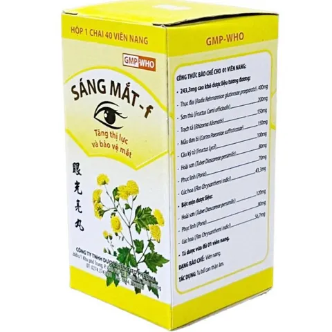 Sáng mắt F Fito - Tăng thị lực, bảo vệ mắt - hộp 40 viên