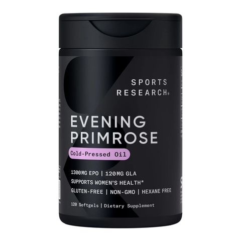 Sports Research 1300mg - Tinh dầu hoa anh thảo, giúp cân bằng nội tiết, hỗ trợ sức khỏe phụ nữ, không chứa gluten, Sản xuất tại Mỹ