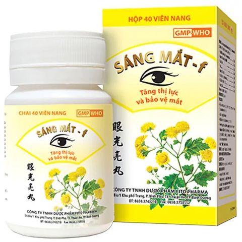 Sáng mắt – F, chỉ định cho mờ mắt, đau mắt đỏ, chảy nước mắt