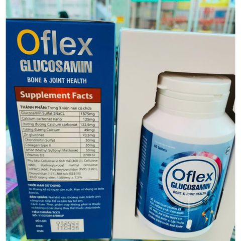 Oflex glucosamin Flex Giúp xương chắc khớp khỏe, ngăn ngừa thoái hóa khớp, tái tạo mô sụn, bôi trơn khớp