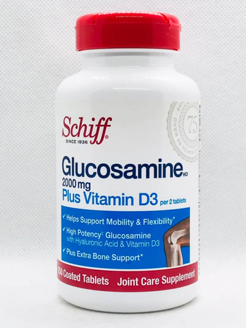 Viên uống bổ khớp Schiff Glucosamine 2000mg + Vitamin D3 150 viên
