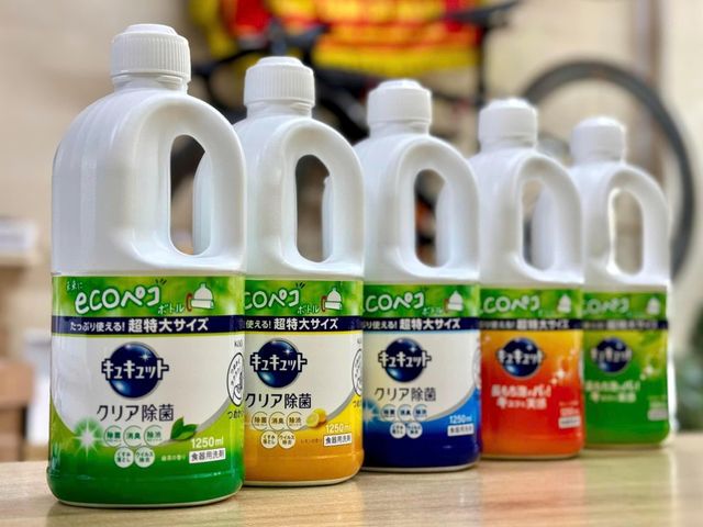 Nước Rửa Chén KAO Kyukyutto 1250ml Nhật Bản Chính Hãng | Khử Mùi, Làm Sạch Chén Bát & Diệt Khuẩn