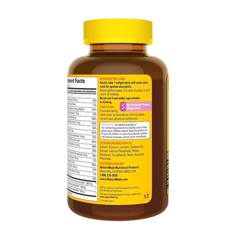 Nature Made Prenatal Multi + DHA - Vitamin cho mẹ bầu, hỗ trợ phát triển toàn diện cho mẹ và bé, sản xuất tại Mỹ