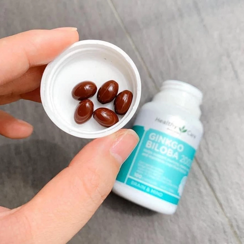 Viên uống Ginkgo Biloba Healthy Care 2000mg Úc - Hỗ trợ tuần hoàn não, cải thiện trí nhớ và khả năng tập trung, bảo vệ sức khỏe toàn diện