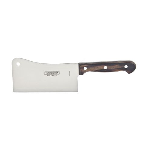 Dao Chặt Tramontina Lưỡi Rộng Chất Liệu Thép Không Gỉ Cán Gỗ Lưỡi 16cm