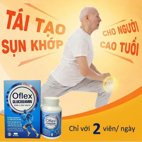 Viên uống Oflex-Glucosamin cho gân cốt chắc khỏe, thoải mái vận động (Hộp 60 viên)