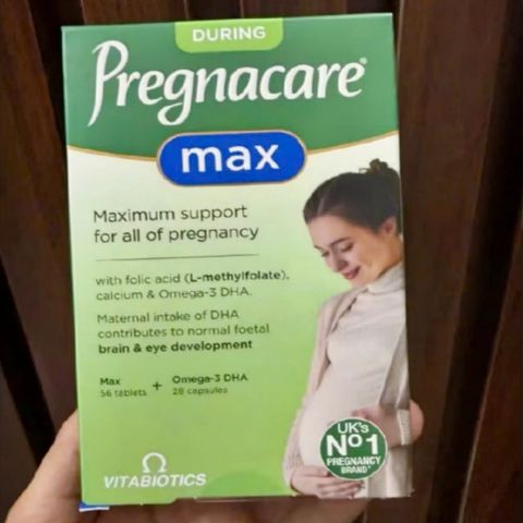 [Mẫu Mới] Viên Bổ Sung Vitamin & Khoáng Chất Cho Phụ nữ Mang Thai - Vitabiotics Pregnacare Max - 84 viên - S/P Chuẩn UK 