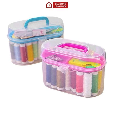 Hộp chỉ đủ màu đa năng nhiều chi tiết may vá