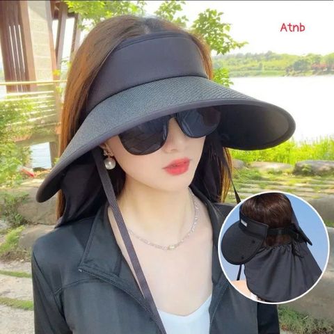Mũ Cót Vành Rộng Đi Biển Cao Cấp - Nón Cót Nữ Phối Dây Nơ Ren Thêu Hoa Vintage Gấp Gọn Siêu Xinh