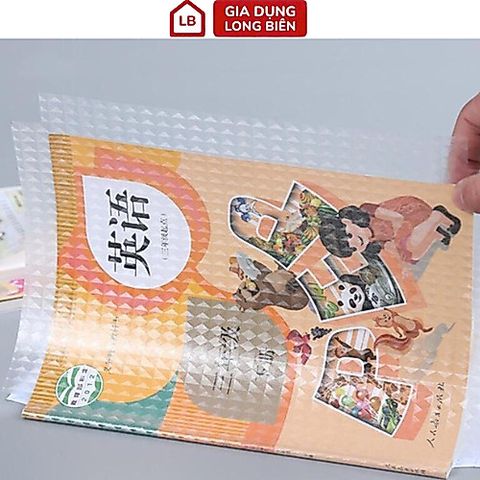 Bọc Sách Vở Decal Trong Suốt - Chống Nước, Chống Rách, Nhiều Kích Cỡ (10 chiếc)