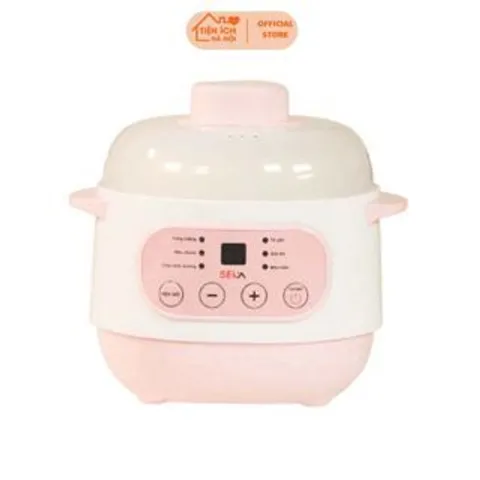 Nồi Nấu Cháo Chậm Seka Chính Hãng Cao Cấp - Dung Tích 1L, Đa Năng và Tiện Lợi