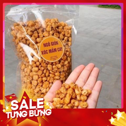 Ngô Giòn Sóc Mắm Cay - Snack Ngô Thơm Ngon, Đậm Đà Hương Vị 400g