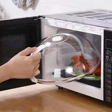 Nắp Đậy Thực Phẩm Lò Vi Sóng Có Tay Cầm Chống Nóng, Nắp Đậy Lò Vi Sóng Chống Mùi Bảo Quản Giữ Nóng Thực Phẩm