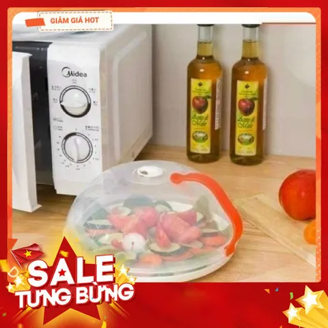 Nắp Đậy Thực Phẩm Lò Vi Sóng Có Tay Cầm Chống Nóng, Nắp Đậy Lò Vi Sóng Chống Mùi Bảo Quản Giữ Nóng Thực Phẩm