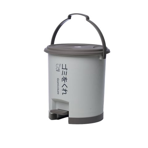 Thùng Rác Đạp Chân Dáng Tròn 10L Hokori Việt Nhật 8066 - Thùng Đựng Rác Nhựa Có Nắp Đậy Kín Khử Mùi Phòng Khách