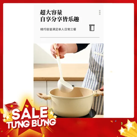 Nồi Chống Dính Vân Đá Đủ Size 20, 22, 24cm - Tay Cầm Chống Nóng, Tiện Lợi