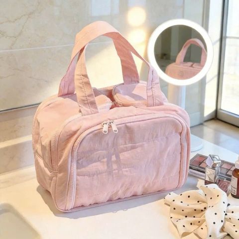 Túi Đựng Mỹ Phẩm Chần Bông Đa Năng - Cốp Cá Nhân Du Lịch Nhiều Ngăn Chống Thấm Nước (Size Lớn)