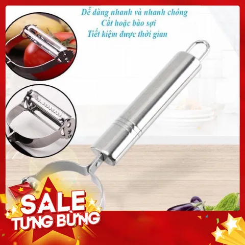 Nạo rau củ quả inox 2in1 không gỉ dụng cụ nhà bếp tiện lợi