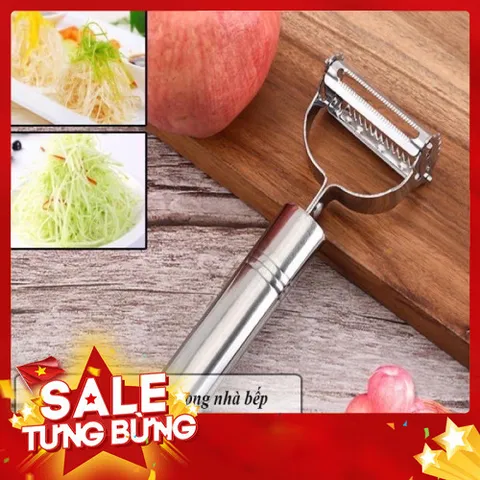 Nạo rau củ quả inox 2in1 không gỉ dụng cụ nhà bếp tiện lợi