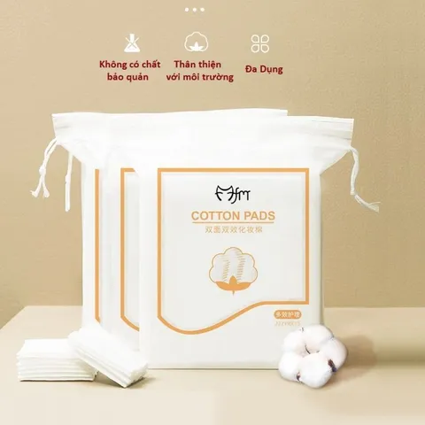 Bông Tẩy Trang 222 Miếng - Mềm Mại, Tiện Lợi và An Toàn Cho Da