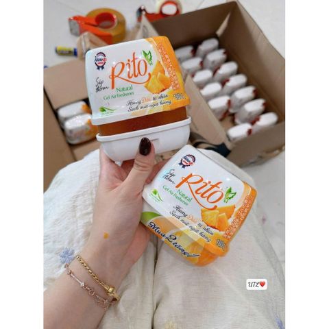 Xả Kho Giá Gốc] Combo 3 Hộp Sáp Thơm Phòng Rito 180g Khử Mùi Kháng Khuẩn Ô Tô Phòng Ngủ Nhà Vệ Sinh