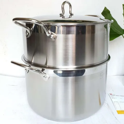 Bộ Nồi Hấp Nắp inox 28cm - Dùng Được Bếp Từ, Thanh Lý Giá Rẻ