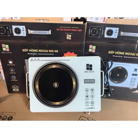 Bếp Hồng Ngoại MISU LOUIS 3500W Cao Cấp - Không Kén Nồi, Mặt Kính Cường Lực, Có Quai Cầm, Hẹn Giờ Thông Minh