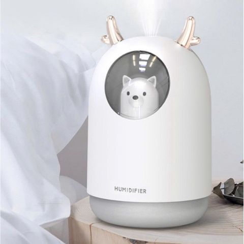 Máy Phun Sương Tạo Ẩm Mini Cắm Điện USB Hình Thú Cực Đáng Yêu - Máy Khuếch Tán Tinh Dầu Phòng Ngủ, Ô Tô