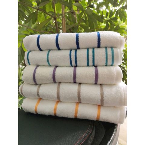 Khăn Tắm Biển Size Đại 80x160cm 100% Cotton Dày 600g Khăn Tắm Khách Sạn Cao Cấp Xuất Khẩu Họa Tiết Kẻ Sọc Thấm Hút Tốt