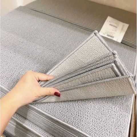 Combo 2 Thảm Lau Chân IKEA Thảm Dậm Chân Nhà Tắm Phòng Ngủ Chống Trượt Thấm Hút Nước Tốt Cao Cấp Sợi Nỉ Đan Dày Dặn