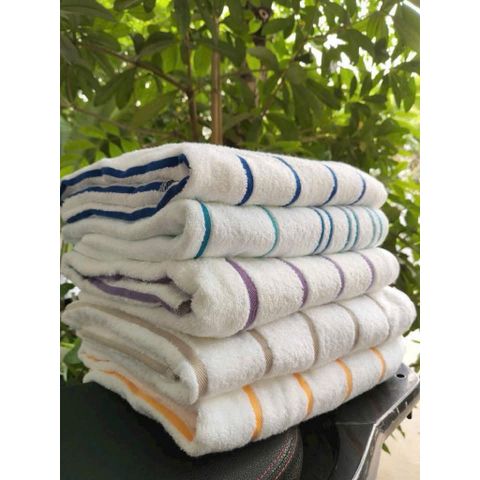Khăn Tắm Biển Size Đại 80x160cm 100% Cotton Dày 600g Khăn Tắm Khách Sạn Cao Cấp Xuất Khẩu Họa Tiết Kẻ Sọc Thấm Hút Tốt