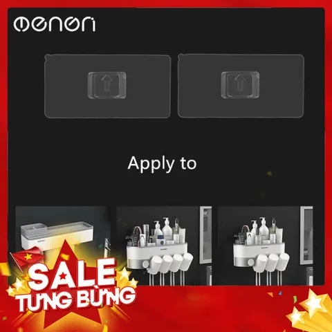 Miếng Dán Tường thay thế cho kệ nhà tắm oenon bộ nhả kem  phù hợp với nhiều loại kệ 1,2,3,4,5 cốc