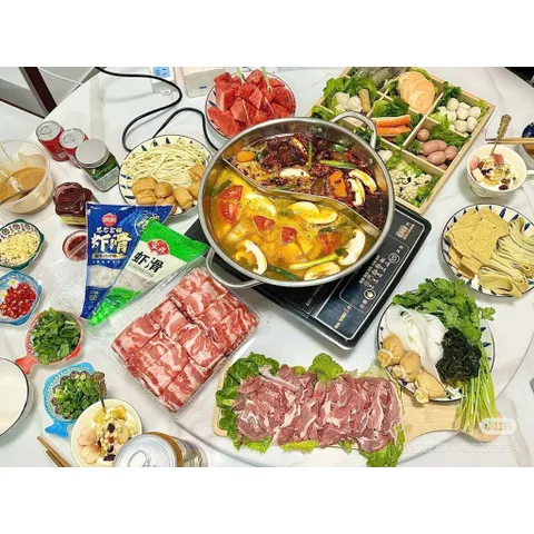 [Thanh Lý Xả Kho] Nồi Lẩu 2 Ngăn Inox Mới 100%, Nồi Lẩu Hai Vị Uyên Ương Size Lớn Dùng Cho Mọi Loại Bếp Tiện Lợi